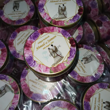 Beautiful Tin bid boxes with multy floral design