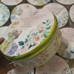 500 Gram Sweet Tin Box For Baby Girl Announcement