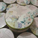 500 Gram Sweet Tin Box For Baby Girl Announcement