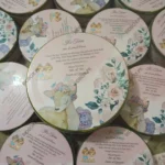 500 Gram Sweet Tin Box For Baby Girl Announcement