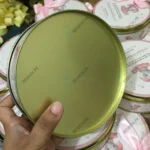 500 Gram Sweet Tin Box For Baby Girl Announcement With Bow