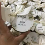 New Design Tin Box With Bow And Tag