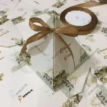 New Design Triangle Bid Box With Bow