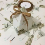 New Design Triangle Bid Box With Bow