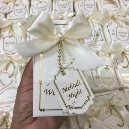 Wedding Bid Box With Foil Printing