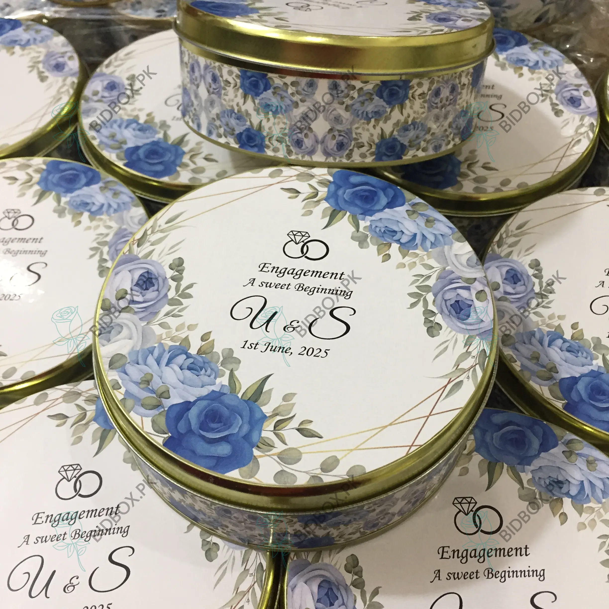 Half Kg Ring Ceremony Tin Box Half Kg Ring Ceremony Tin Box