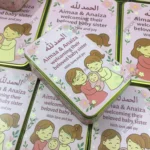 Baby Girl Announcement Half Kg Tin Box