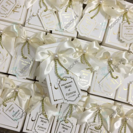 Nikkah Mubarak Long Box With Foil Printing