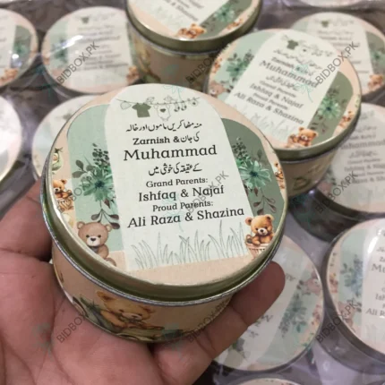 New Design Aqeeqa Sweet Tin Box