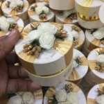 Round Bid Box New Design with Folwers