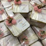 Pink Flowers With Sticker Printing Tin Box