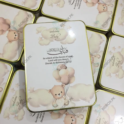 1Kg Baby Boy Sweet Tin Box