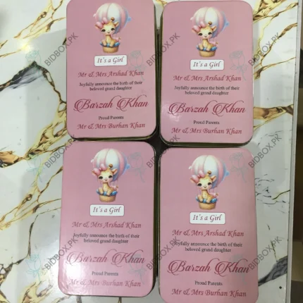 Baby Girl Half Kg Sweet Tin Box