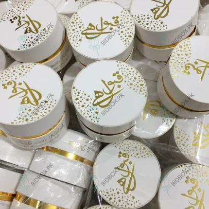 Round Cardboard Qabool Box