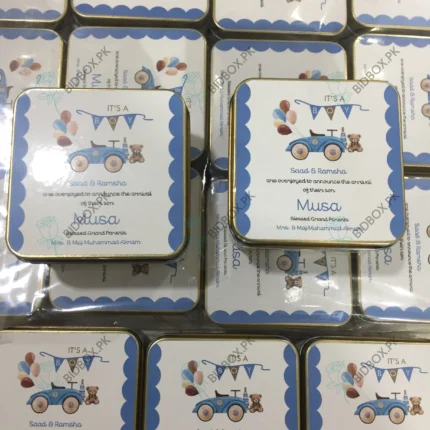 Baby Boy Sweet Tin Box