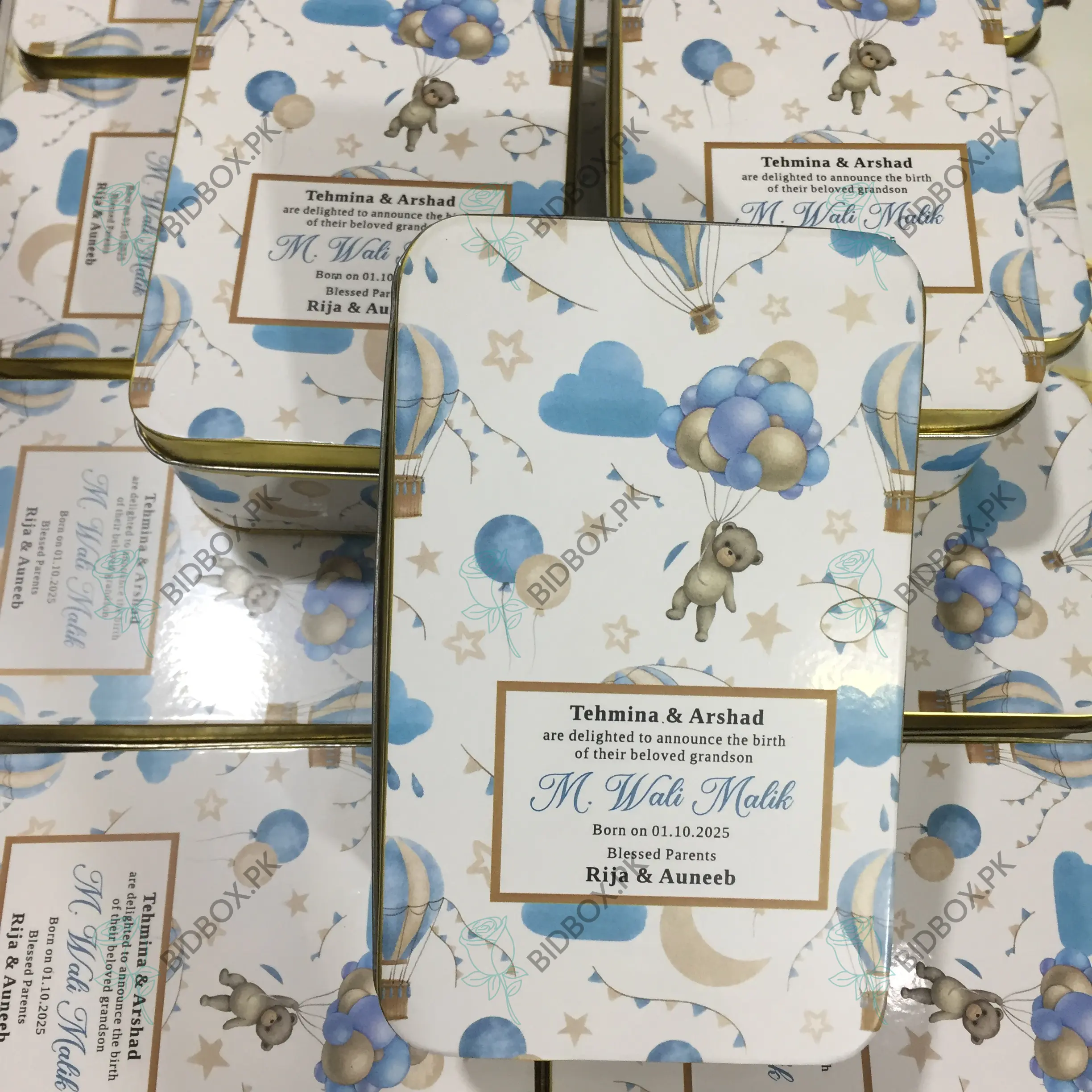 Half Kg Baby Boy Tin Box Half Kg Baby Boy Tin Box