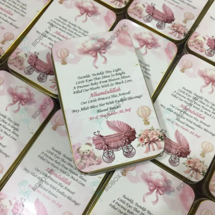 Half Kg Baby Girl Sweet Tin Box