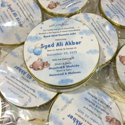 Baby Boy Half Kg Tin Box